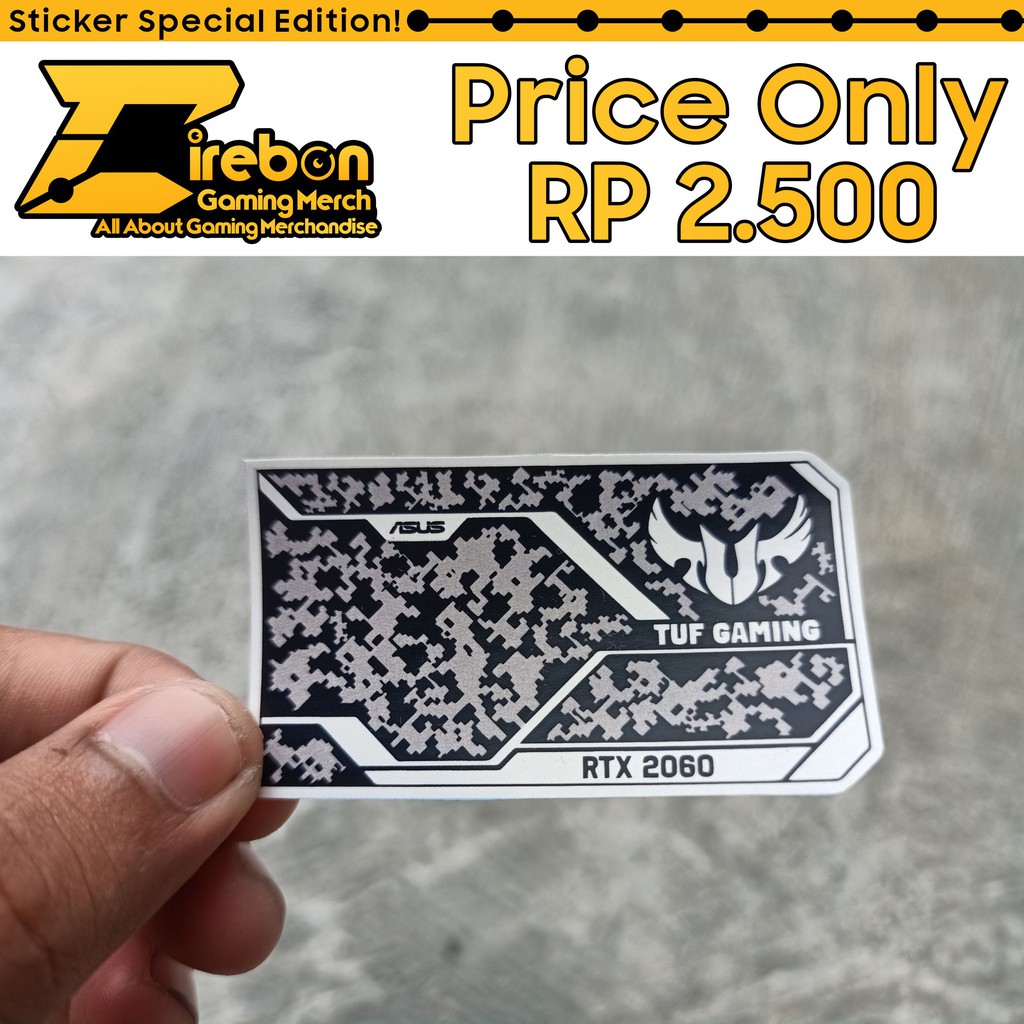 Sticker Stiker Asus Tuf Gaming Rtx 2060