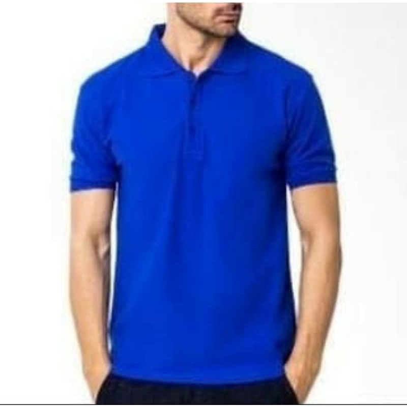 Kaos Polo Biru Benhur - Polo Shirt - Kaos Polo Pria