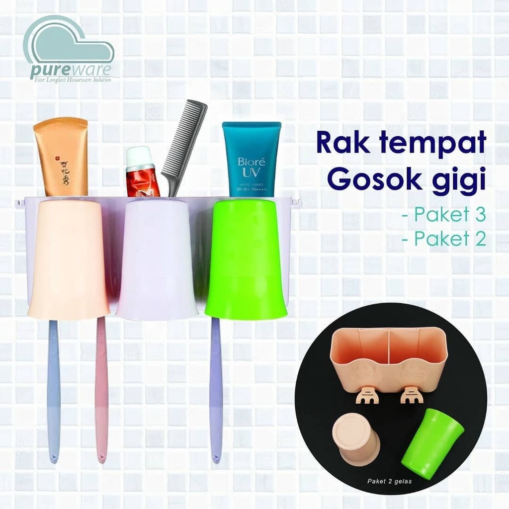 Tempat Wadah Sikat Gigi Sekat