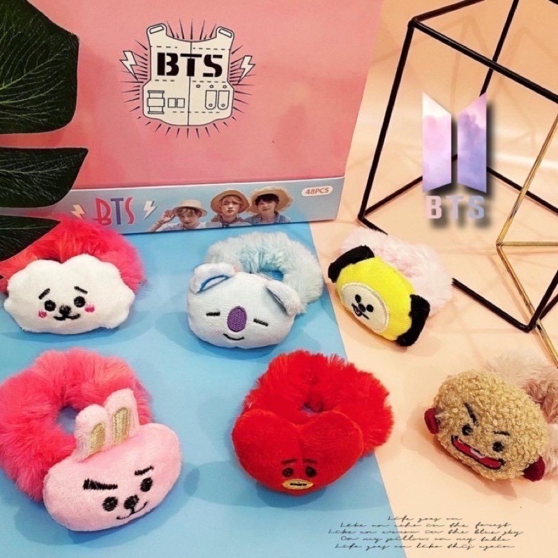 TC ( BULU ) IKAT RAMBUT BTS / KUNCIR BTS ARMY BT21 BULU