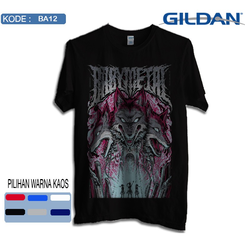 Kaos babymetal original gildan softstyle baby metal ba12