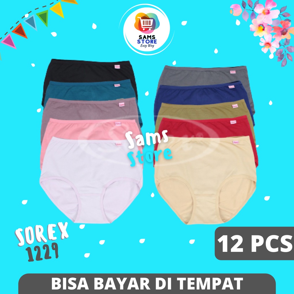 Grosir Celana Dalam Wanita CD Sorex 1229 Lusinan / Pakaian Dalam Sorek Wanita Dewasa / Underwear Dal