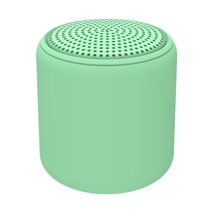 speaker aktif Speaker Bluetooth Mini Wireless Audio Portable Bulat Meriam Baja Kecil - Hijau(T2Q9) S