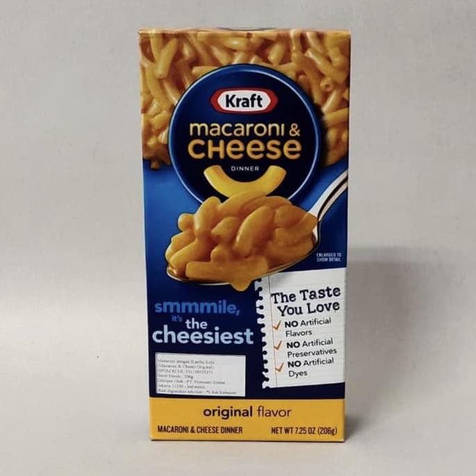 

Terlaris# Kraft Macaroni & Cheese Mac N Cheese Original 206Grams