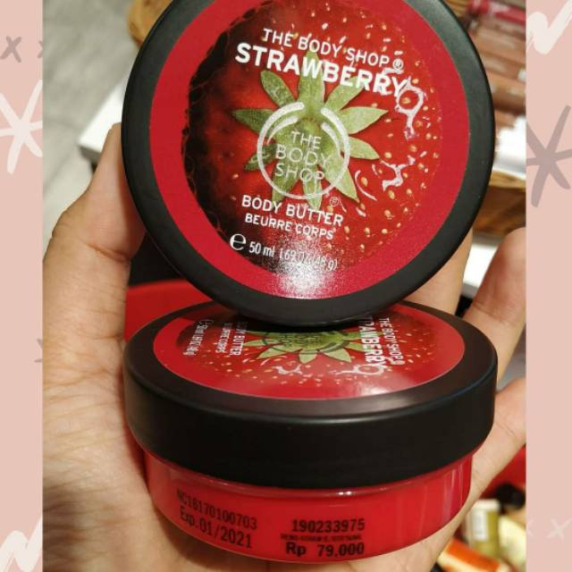 The Body Shop Body Butter Strawberry | Shopee Indonesia