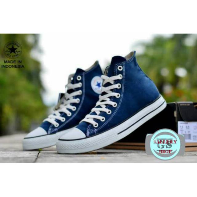 Sepatu Converse Allstar High Tinggi Navy Biru Dongker