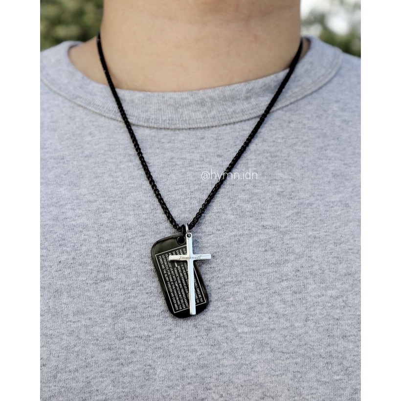 Kalung Salib PETRA I Kalung Salib Pria Rohani Kristen