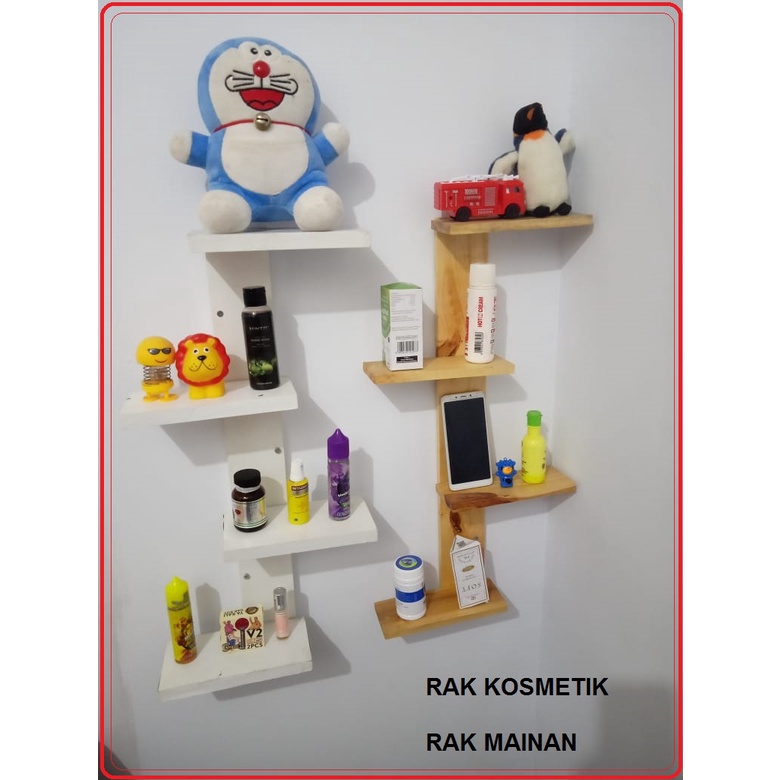 Rak kosmetik atau Rak Bunga serbaguna minimalis