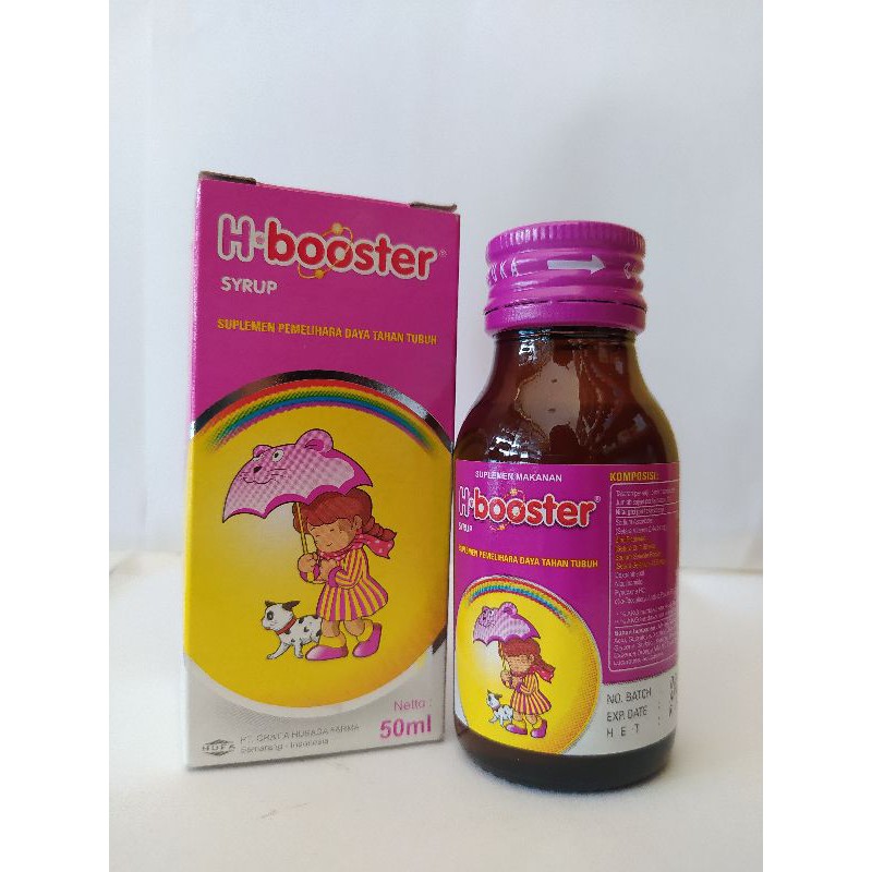 Hbooster sirup 50ml/Vitamin daya tahan tubuh