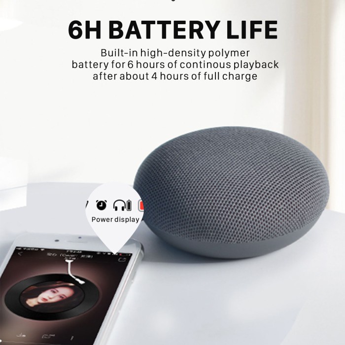 SAKUMINI Y6 ROUND BLUETOOTH WIRELESS SPEAKER