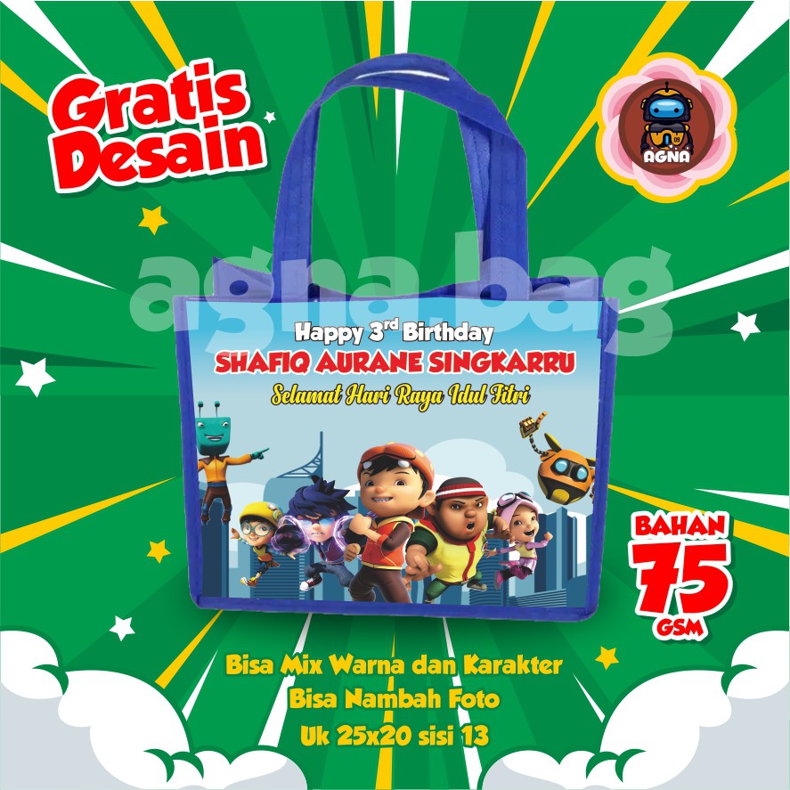 

Tas Pesta Ulang Tahun Anak / Goodie bag PEREKAT / Tas Ulang Tahun Foto