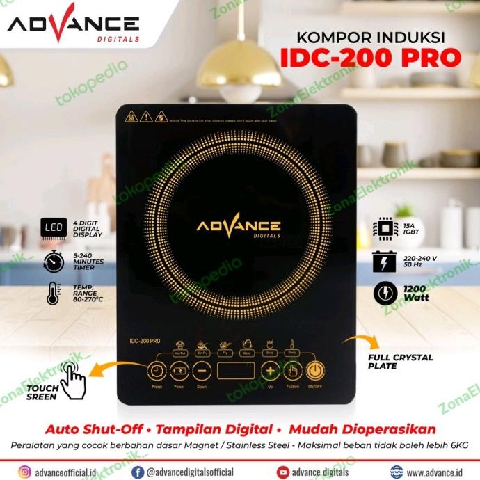 Kompor Listrik Induksi - Advance IDC-200 PRO - Kompor Induksi