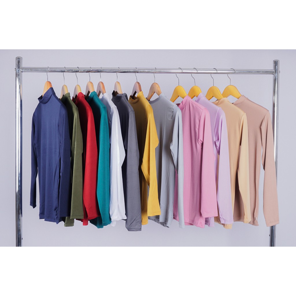 FLASH SALE TERLARIS !!!!! Manset Lengan Panjang Turtleneck PROMO Daleman ILLORI (Feyza) Polos Atasan Manset Dalaman Lengan Panjang
