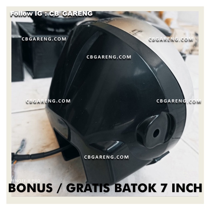 Daymaker 7Inch 19 LED BONUS Batok Lampu 7 Inch