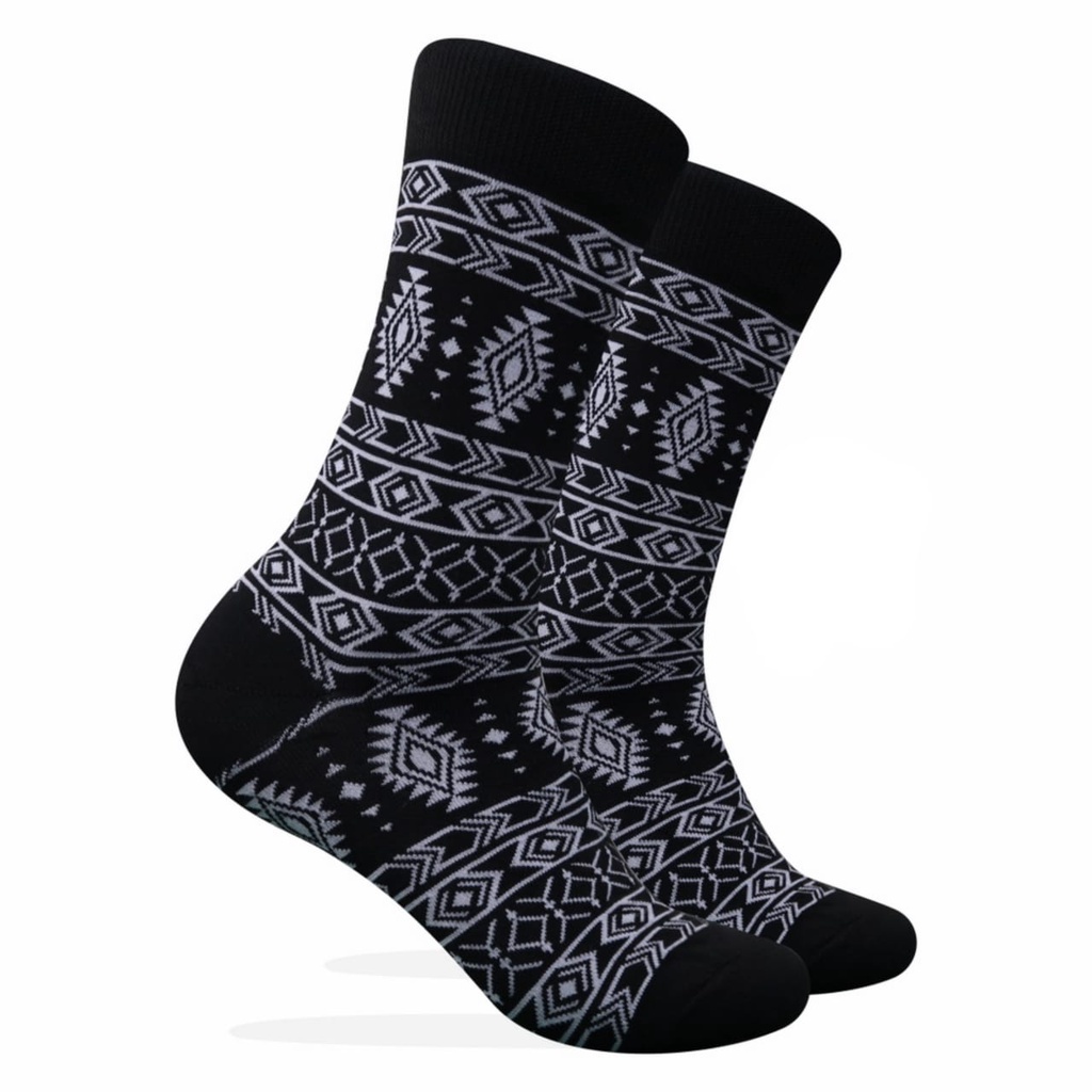 Kaos Kaki Motif Tribal Pattern ( T63 )