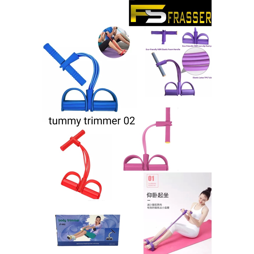 tummy trimmer karet 02 alat fitness alat olahraga pengecil perut sms