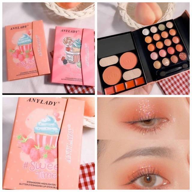 (ecer) EYESHADOW PALETTE ANYLADY SWEET SWEET TIME 4in1 8624P