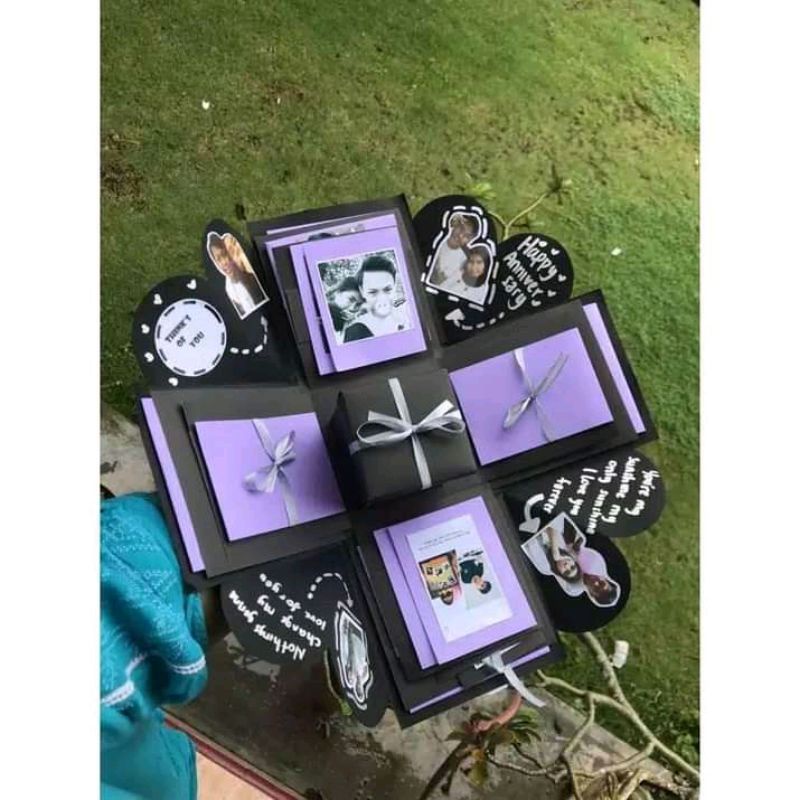 

paket kado kotak isi foto