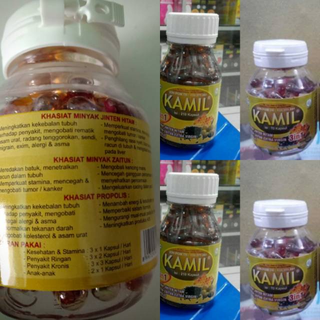 Kamil 3in1 Asli isi 70 untuk imunitas tubuh