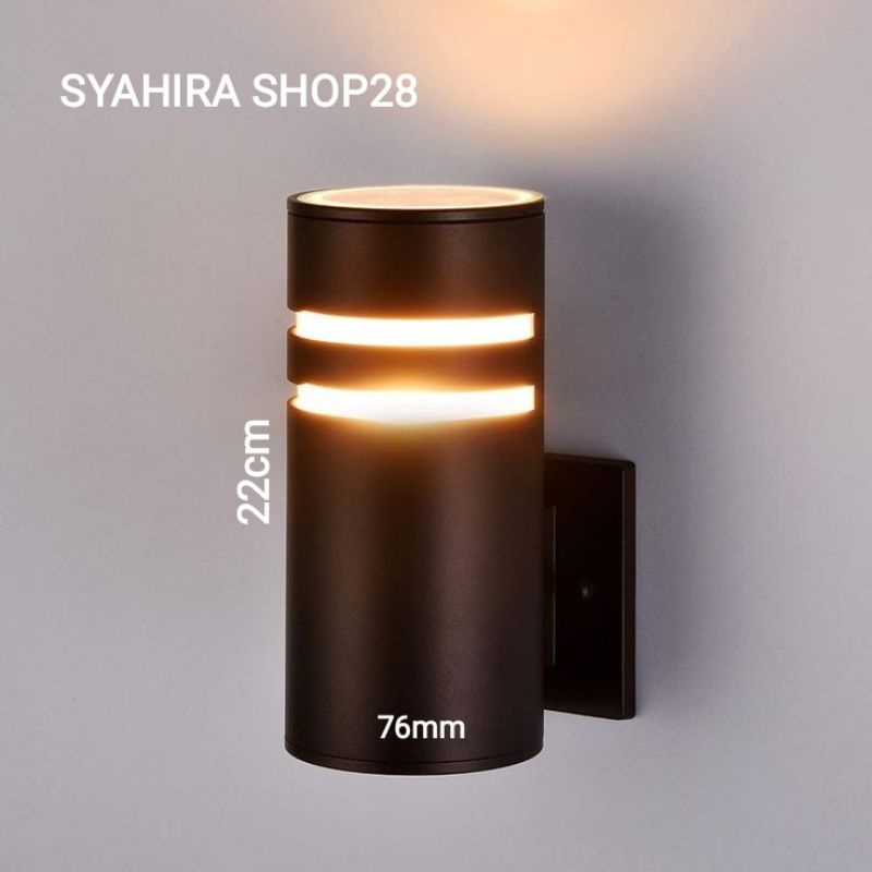 Lampu hias lampu dinding lampu kamar tidur lampu teras minimalis model 2 lis (LED 5watt)