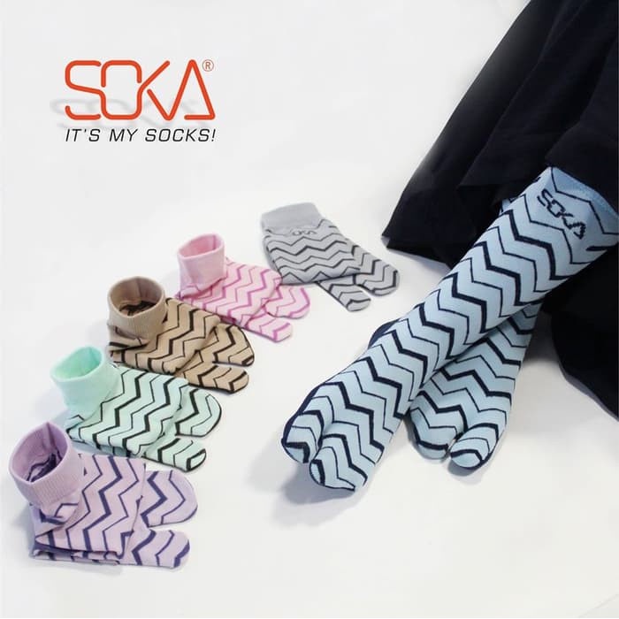 Soka Essentials Tribal  Kaos Kaki Jempol Motif