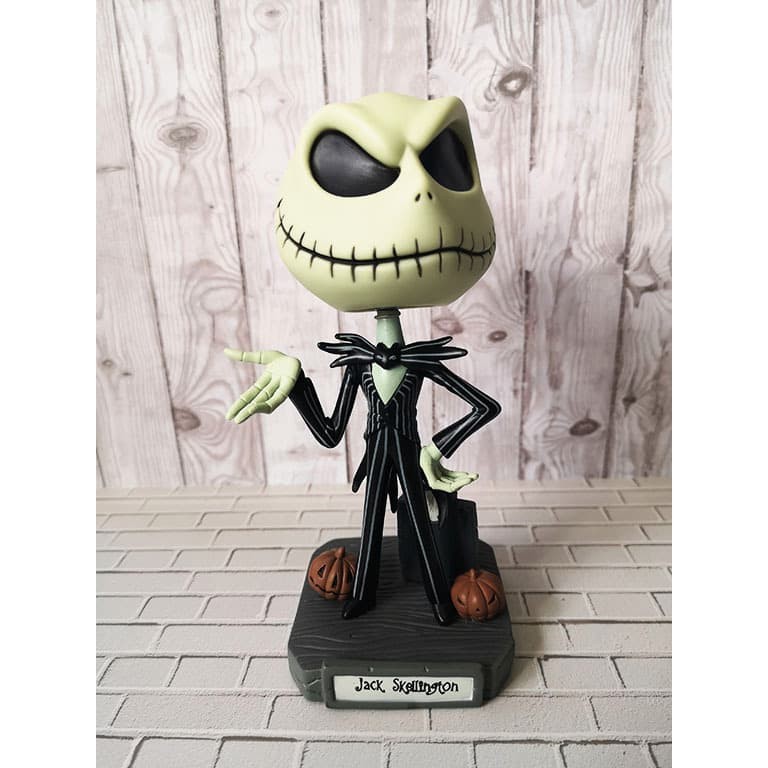 Pajangan Wacky Bobble Head Jack Skelington Kepala bisa goyang