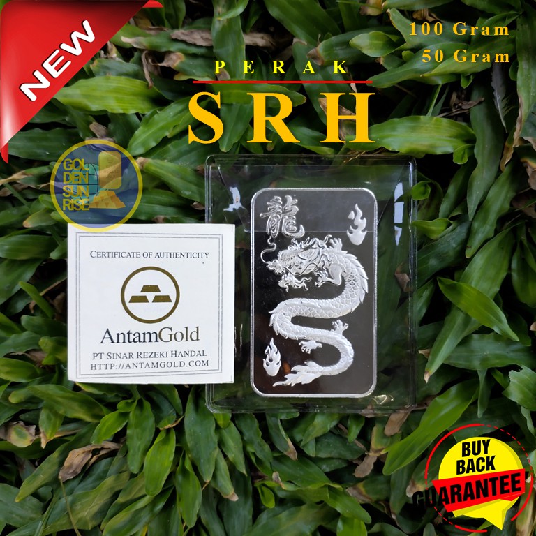 Perak SRH Perak Murni Logam Mulia 50 Gram 100 Gram