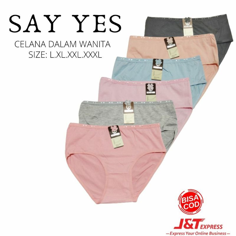 SAYYES/celana dalam wanita dewasa polos/SAYYES-2904