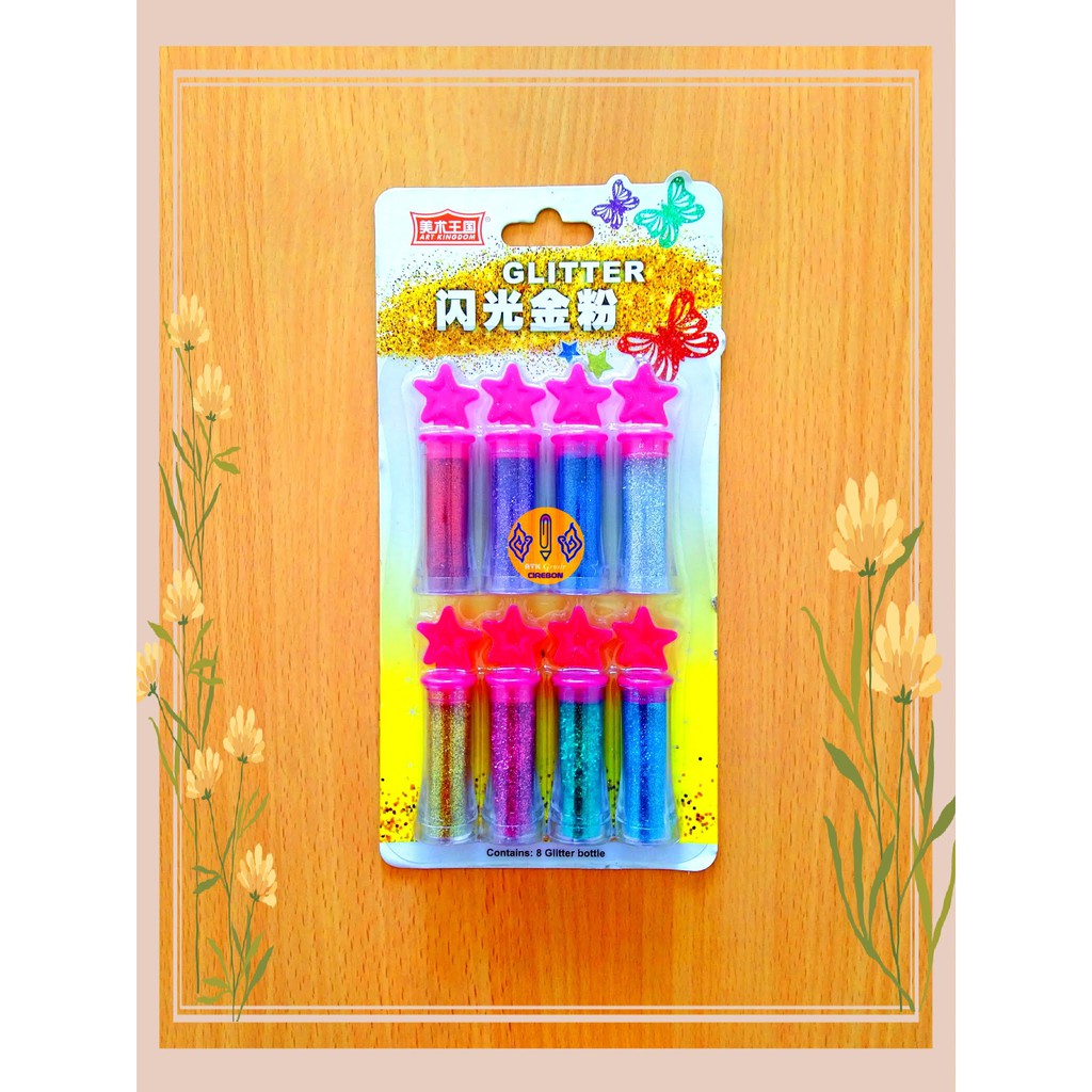 

Glitter Warna Set Imaea AKD-1008 Glitter Tube Set 8 Color