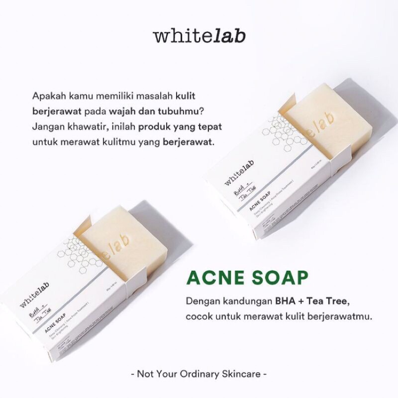 whitelab acne soap 80gr