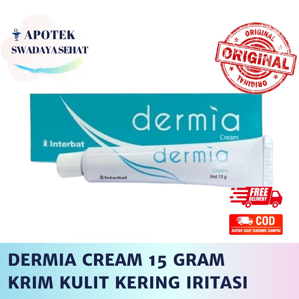 DERMIA CREAM 15 Gram - Salep Krim Kulit Untuk Kering dan Iritasi Inflamasi