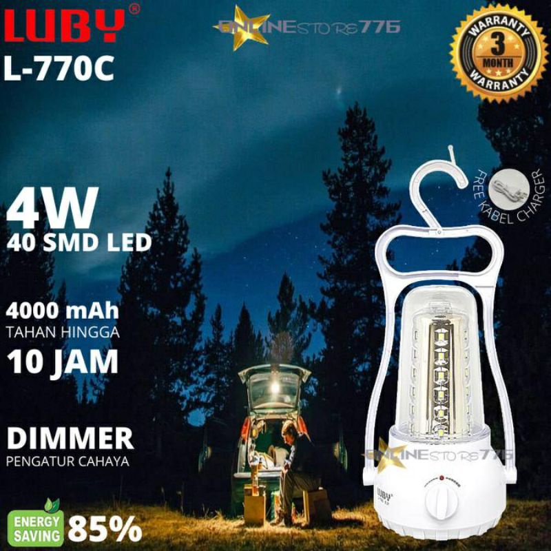 LUBY , EMERGENCI LIGHT, Lampu Emergenci , Lampu Darurat , Lampu Lentera Luby L- 770 Ck