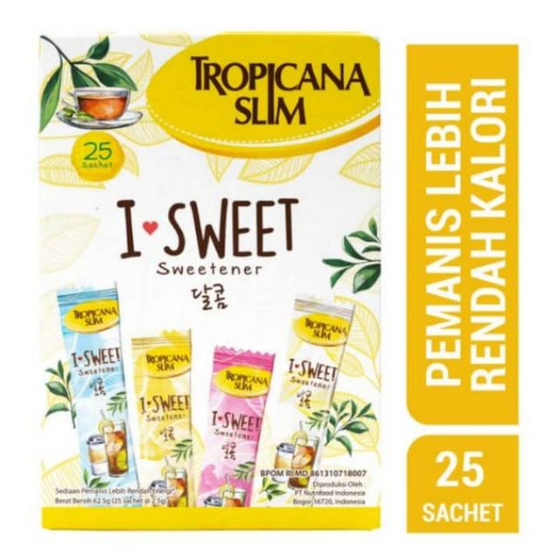 

Tropicana Slim I-Sweet isi 25 sachet
