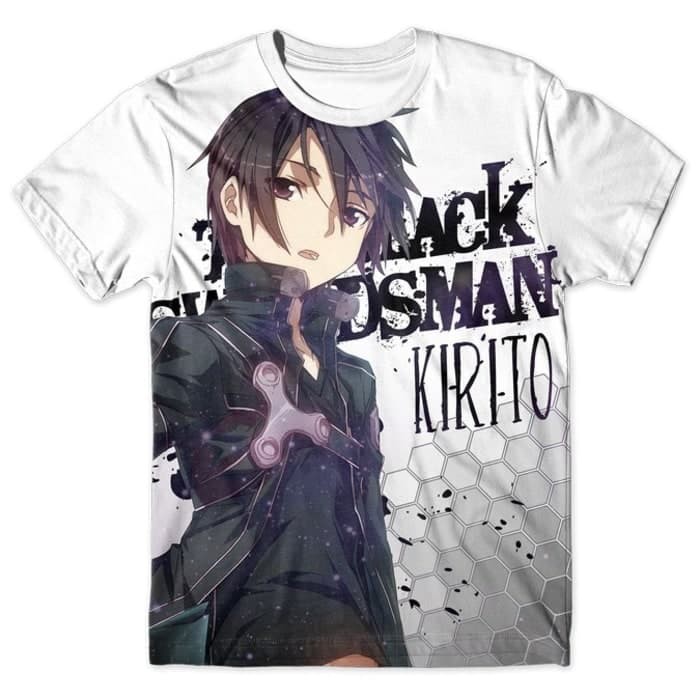 Kaos Anime Otaku SAO Sword Art Online Kirito