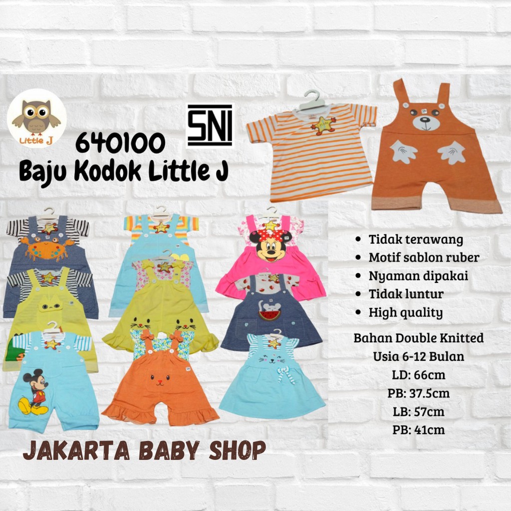 BAJU KODOK LITTLE J / OVERALL LITTLE J / SET OVERALL LITTLE J 640100