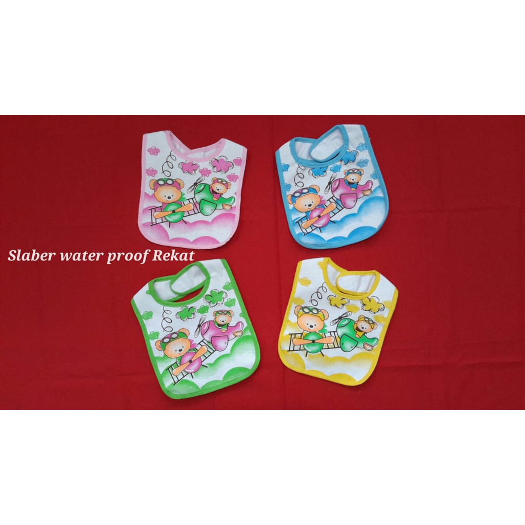 Slaber Bayi Waterproof / Bib | Perlengkapan Baby Newborn Celemek