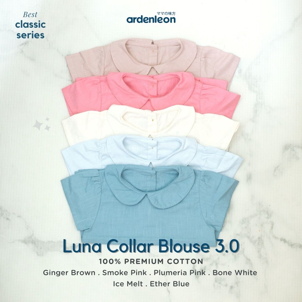 Ardenleon - Luna Collar Blouse / Atasan Anak Perempuan  (4-7 Year)