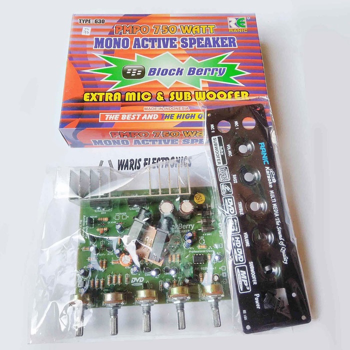 kit mesin speaker aktif mono power amplifier pmpo 750Watt