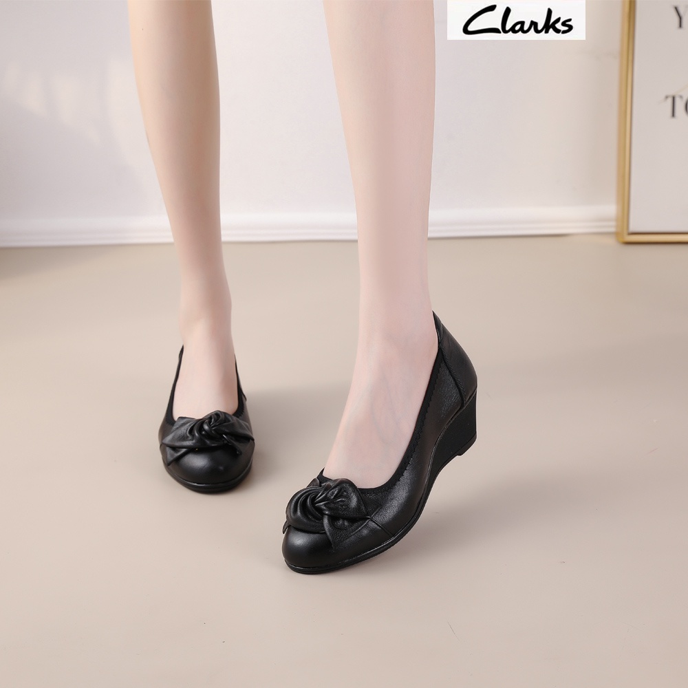 Sepatu Clarks new pita woman  / clarks flat wanita kulit asli /Sepatu Wanita melati