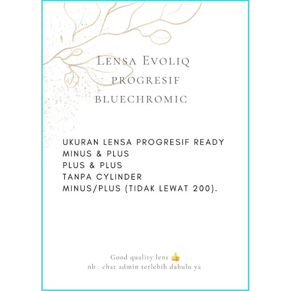 FRAME + LENSA PROGRESIF EVOLIQ BLUECHROMIC ANTI EMBUN
