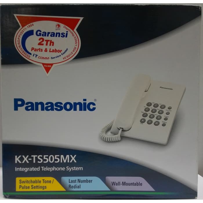 Telepon Kabel Panasonic KX-TS505 (Biru) Telpon Cable KX-TS505 Biru