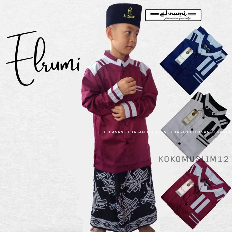 Baju Koko Anak Santri-Baju Koko Original-Baju Koko Berkualitas-Baju Koko Anak Hadroh