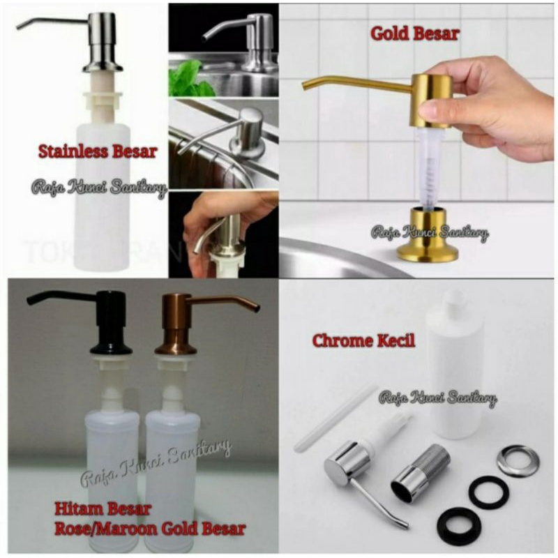 Tempat Sabun Cair Tanam Warna/Hand Soap Dispenser/Soap Dispenser/Tempat Sabun Kitchen Sink