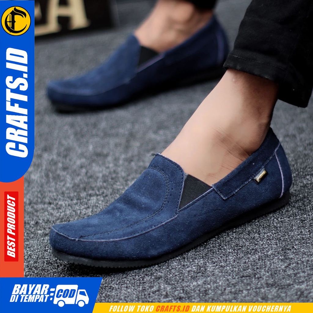 CRAFTS mario - Sepatu Casual Slip On Slop Santai Pria