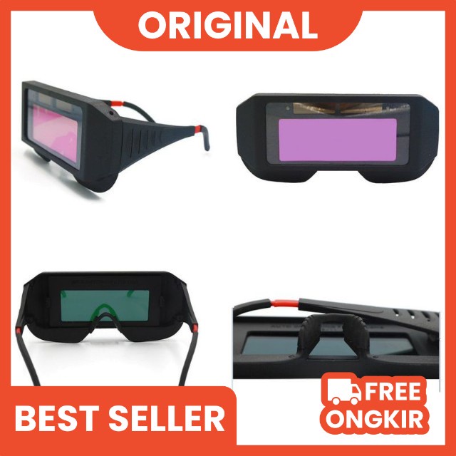 Kacamata Las Otomatis Kacamata Welding Glasses Auto Darkness Kacamata Tukang Las Anti silau