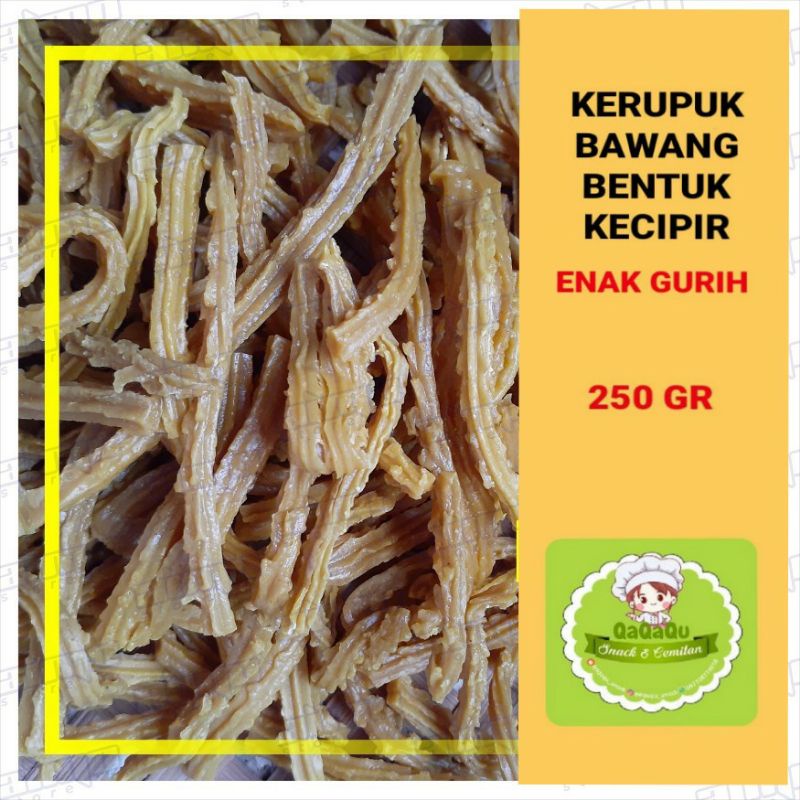 

KERUPUK/STICK BAWANG BENTUK KECIPIR GURIH (MENTAH)