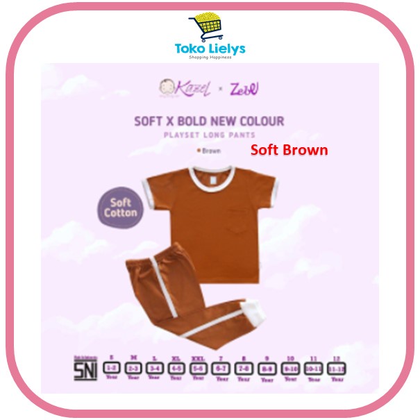 Kazel Playset Soft Bold New Colour Playset Long Pants Zebe Playset Longpants Unisex