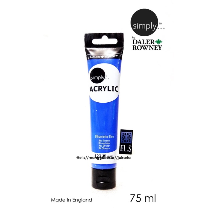 

Trendi Daler Rowney Simply Acrylic Ultramarine 75 Ml ( Cat Akrilik ) Bergaransi