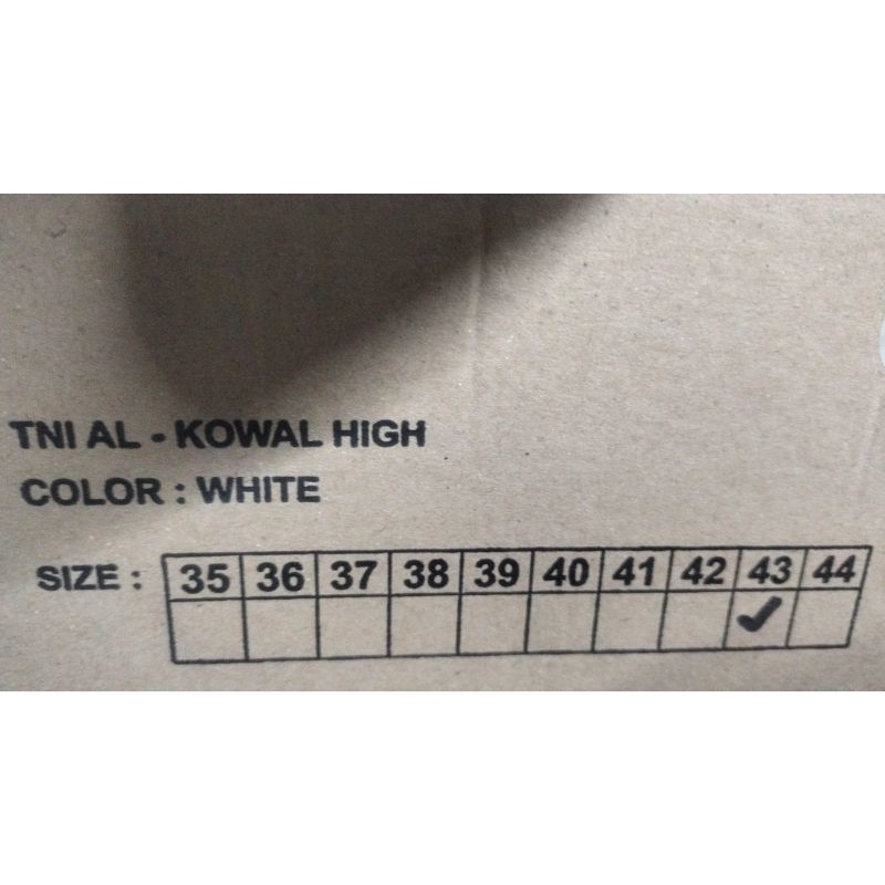 sepatu pdu kowal