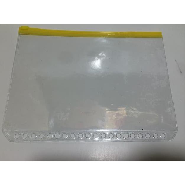 

HOT SALE Zipper Pocket / kantong zipper plastik A5 lubang 20 Terjamin
